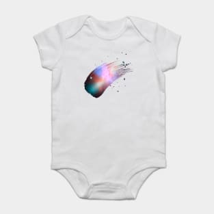 Paint brush stroke galaxy whoosh Baby Bodysuit